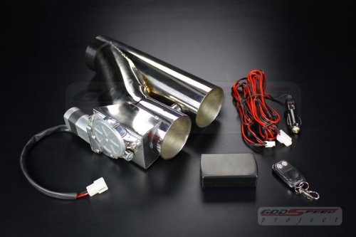 Godspeed Gen2 3 High Performance Stainless Steel Exhaust Cutout Cut Out Catback Muffler Supercharger Turbo Electric E Cutout Valve Wireless Remote System Kit Cat-Back Systems Godspeed cb-018