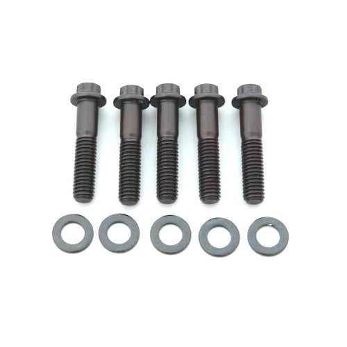 ARP 642-1750 Black Oxide 3/8-16 RH Thread 1.750 UHL 12-Point Bolt with 3/8 Socket and Washer, (Set of 5) Main Bolts & Studs ARP 642-1750