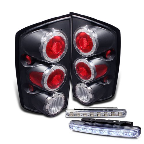 Tail Lights Spyder Auto ALT-ON-DRAM02-LED-BK+CBL-DRL-8LED-C