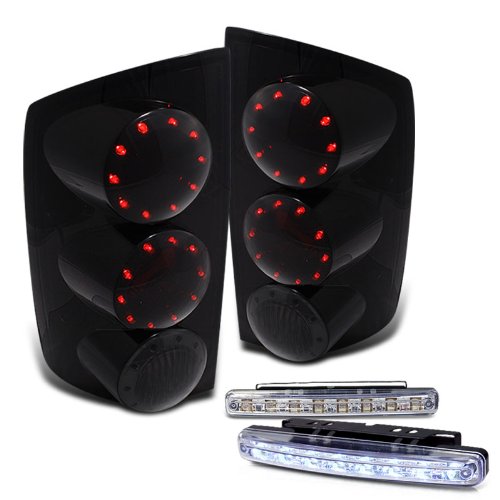 Tail Lights Spyder Auto ALT-ON-DRAM02-LED-RS+CBL-DRL-8LED-C