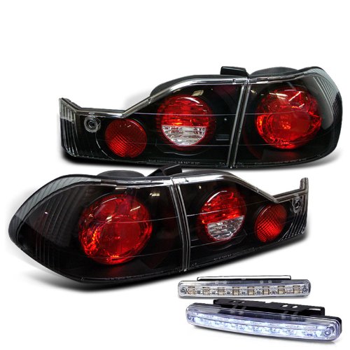 Tail Lights RXMOTOR ALT-YD-HA98-BK+CBL-DRL-8LED-C