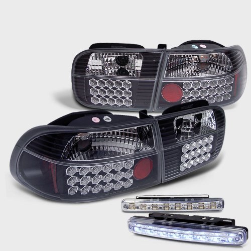 Tail Lights RXMOTOR ALT-YD-HC92-24D-LED-BK+CBL-DRL-8LED-C