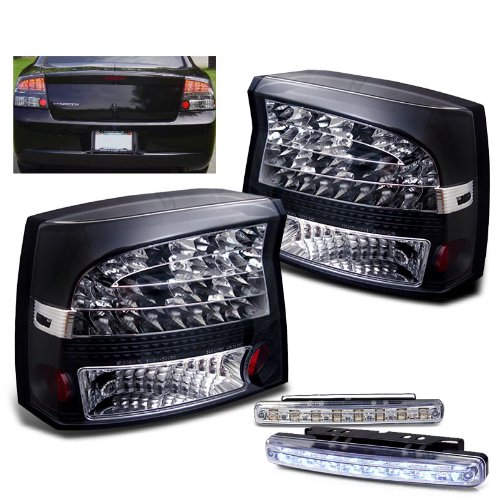 Tail Lights RXMOTOR ALT-YD-DCH05-LED-BK+CBL-DRL-8LED-C