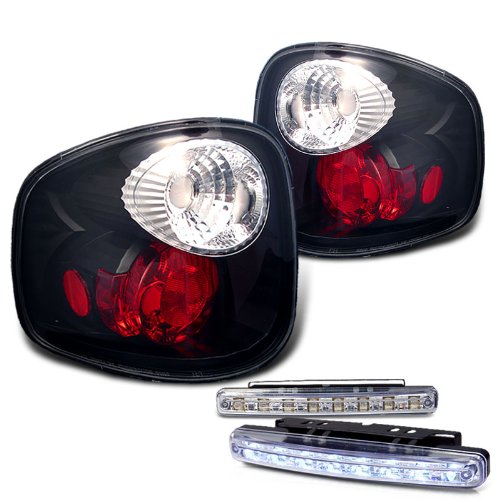 Tail Lights RXMOTOR ALT-YD-FF15001FS-BK+CBL-DRL-8LED-C