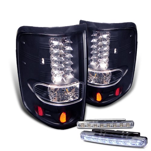 Tail Lights RXMOTOR ALT-YD-FF15004-LED-BK+CBL-DRL-8LED-C