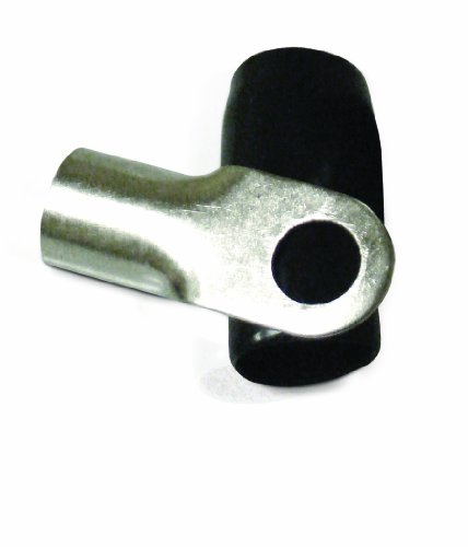 XS Power RT0S-BK 8.5mm Screw Hole Nickel Finish 0 AWG Crimp Terminal with Black Boot Terminals & Ends XS Power RT0S-BK