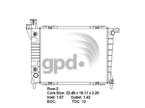 Radiators Global Parts Distributors 1124C