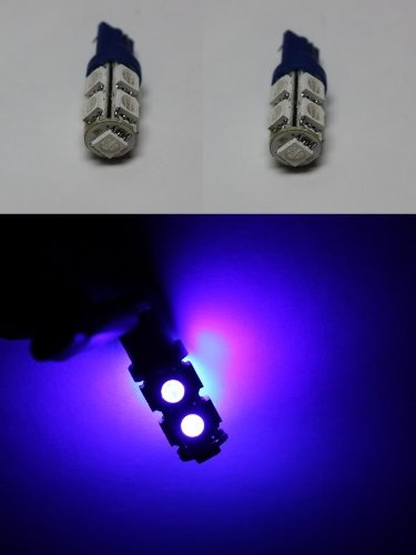 TGP T15 Blue 9 LED SMD 5050 Wedge Reverse / Backup Light Bulbs Pair 2004-2011 Nissan Titan Bulbs Third Gear Performance SMD-037-B-2X-C104