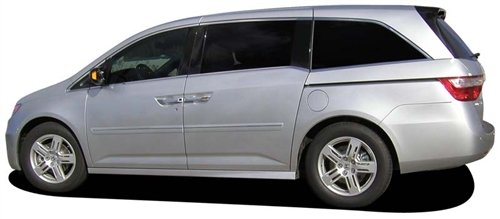 2011-2012 Honda Odyssey Body Side Moldings (Mocha Metallic YR573M) with Chrome Insert Side Bodysidemoldings CF2-ODYSSEY-YR573M-Dawn