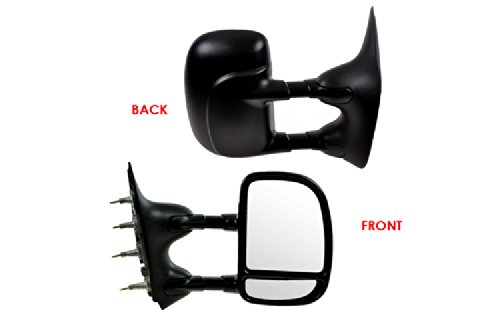2003-2012 Ford Econoline Van Manual Dual Swing Towing Mirror Passenger Side Mirrors APS DM-ECO02MT-R