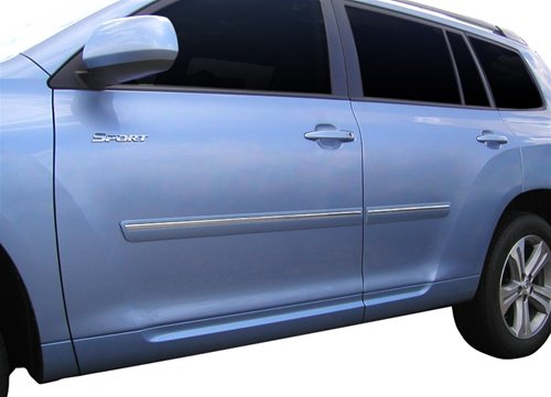 2008-2013 Toyota Highlander Body Side Moldings (Cypress Mica 6T7) with Chrome Insert Side Bodysidemoldings CF2-HIGH-6T7-Dawn