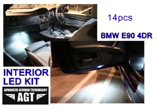 BMW E92 2dr 2007-2011 Interior LED Kit Bulbs White 6000K Cool White 335i 328i 330i M3 Headlight & Tail Light Conversion Kits AGT E92-LED KIT