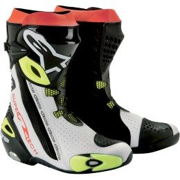 Shoes Alpinestars Supertech R Boot Black/White/Yellow