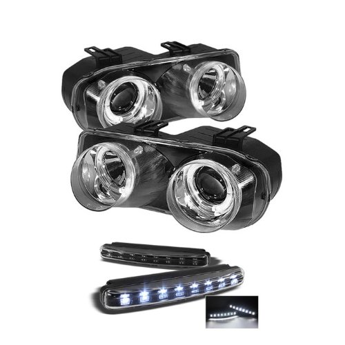 Headlight Assemblies Carpart4u PRO-YD-AI94-HL-C+8LED-BK