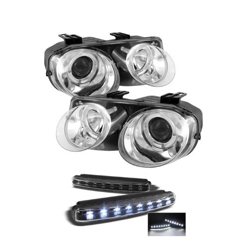 Headlight Assemblies Carpart4u PRO-YD-AI98-HL-C+8LED-BK