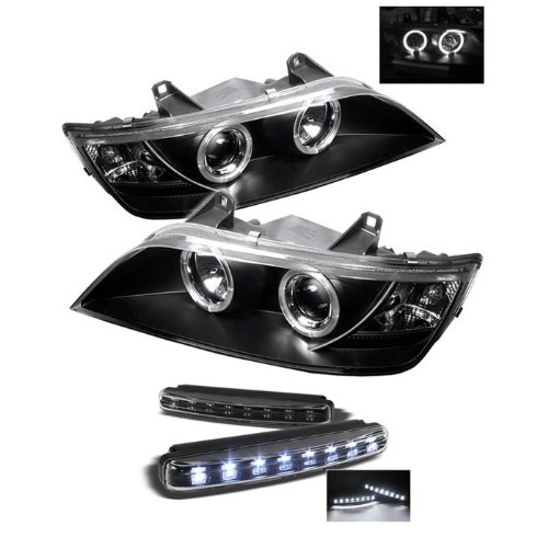 Headlight Assemblies Carpart4u PRO-YD-BMWZ396-HL-BK+8LED-BK