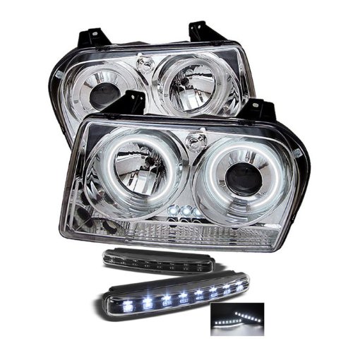 Headlight Assemblies Carpart4u PRO-YD-C305-CCFL-C+8LED-BK