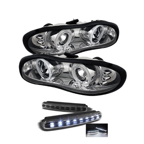 Headlight Assemblies Carpart4u PRO-YD-CCAM98-CCFL-C+8LED-BK