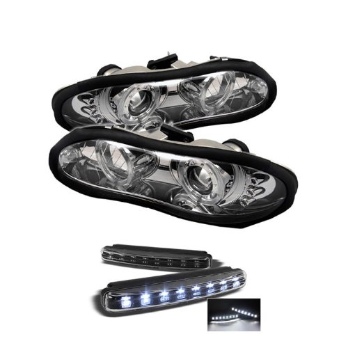Headlight Assemblies Carpart4u PRO-YD-CCAM98-HL-C+8LED-BK