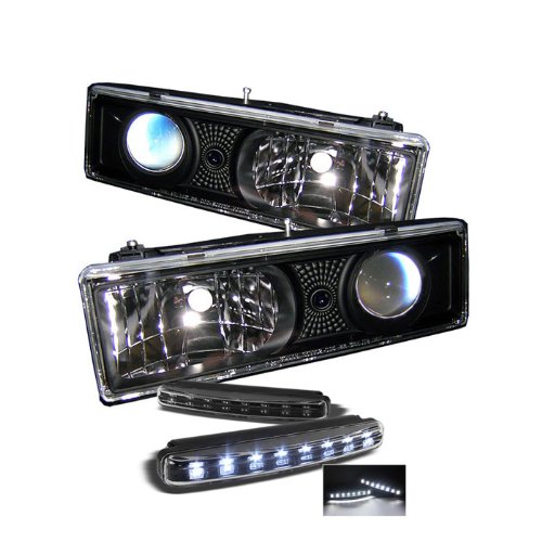 Headlight Assemblies Carpart4u PRO-YD-CCK88-BK+8LED-BK