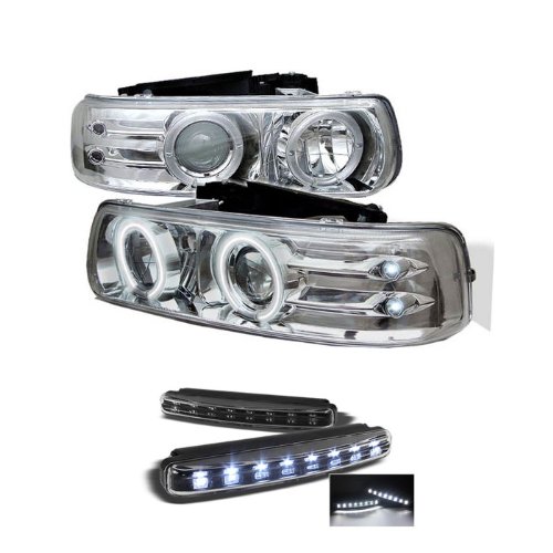 Headlight Assemblies Carpart4u PRO-YD-CS99-CCFL-C+8LED-BK