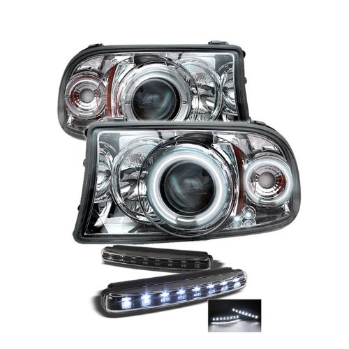 Headlight Assemblies Carpart4u PRO-YD-DDAK97-CCFL-C+8LED-BK