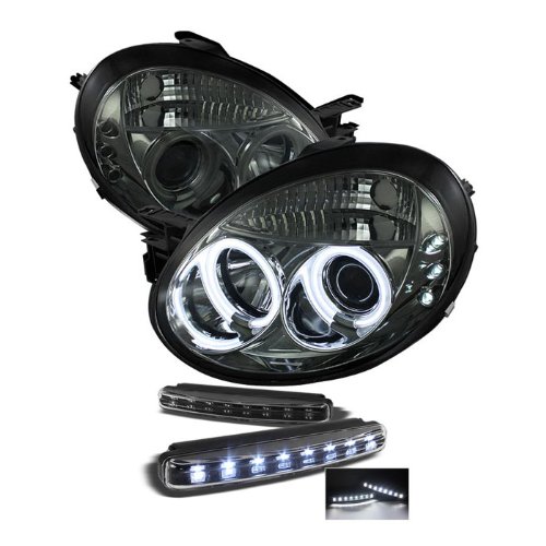 Headlight Assemblies Carpart4u PRO-YD-DN03-CCFL-SM+8LED-BK