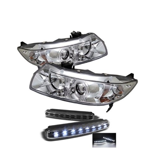 Headlight Assemblies Carpart4u PRO-YD-HC06-2D-HL-C+8LED-BK
