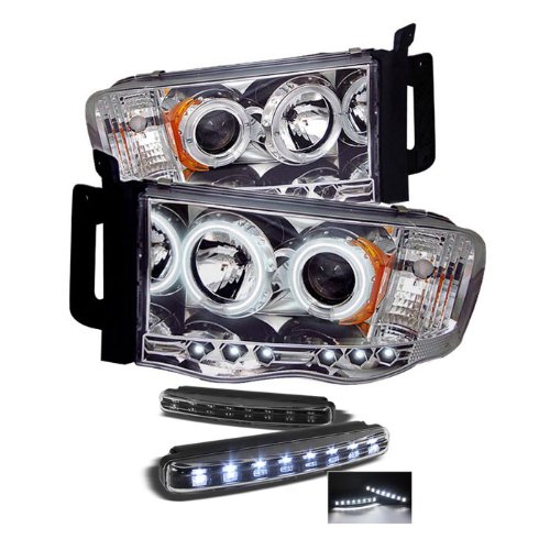 Headlight Assemblies Carpart4u PRO-YD-DR02-CCFL-C+8LED-BK