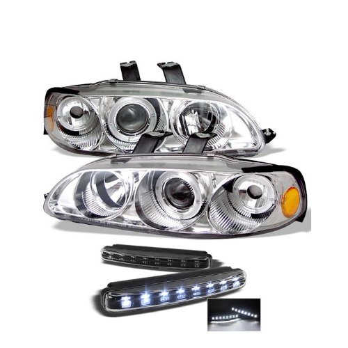 Headlight Assemblies Carpart4u PRO-YD-HC921P-4D-AM-C+8LED-BK