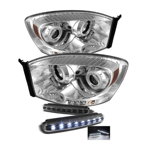 Headlight Assemblies Carpart4u PRO-YD-DR06-CCFL-C+8LED-BK