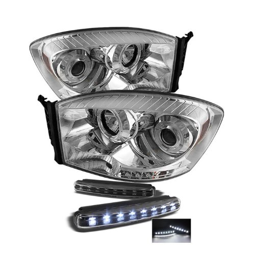 Headlight Assemblies Carpart4u PRO-YD-DR06-HL-C+8LED-BK