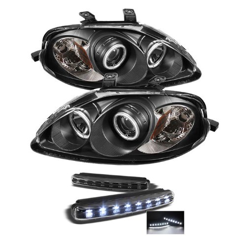 Headlight Assemblies Carpart4u PRO-YD-HC99-CCFL-BK+8LED-BK