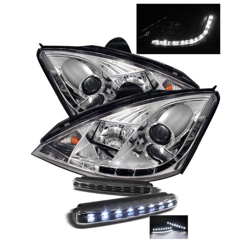 Headlight Assemblies Carpart4u PRO-YD-FF00-DRL-C+8LED-BK