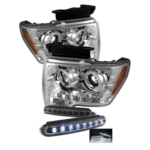 Headlight Assemblies Carpart4u PRO-YD-FF15009-CCFL-C+8LED-BK