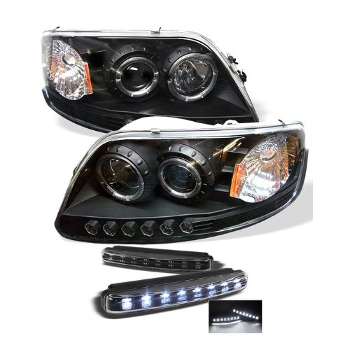 Headlight Assemblies Carpart4u PRO-YD-FF15097-1P-AM-BK+8LED-BK