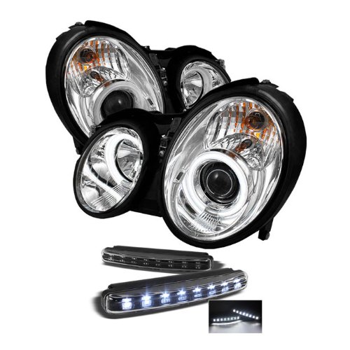 Headlight Assemblies Carpart4u PRO-YD-MBCLK98-CCFL-C+8LED-BK