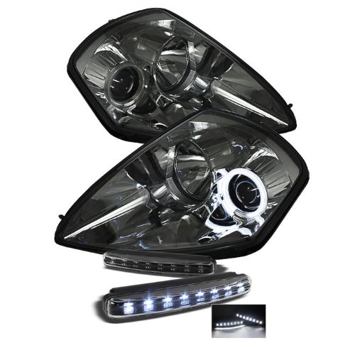 Headlight Assemblies Carpart4u PRO-YD-ME00-CCFL-SM+8LED-BK