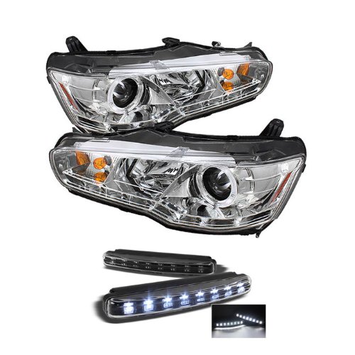 Headlight Assemblies Carpart4u PRO-YD-ML08-HID-DRL-C+8LED-BK