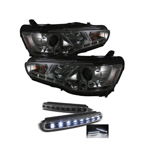 Headlight Assemblies Carpart4u PRO-YD-ML08-HID-DRL-SM+8LED-BK