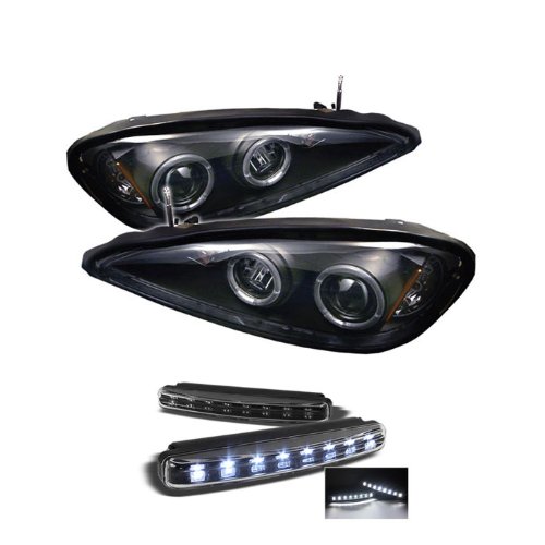 Headlight Assemblies Carpart4u PRO-YD-PGAM99-HL-BK+8LED-BK