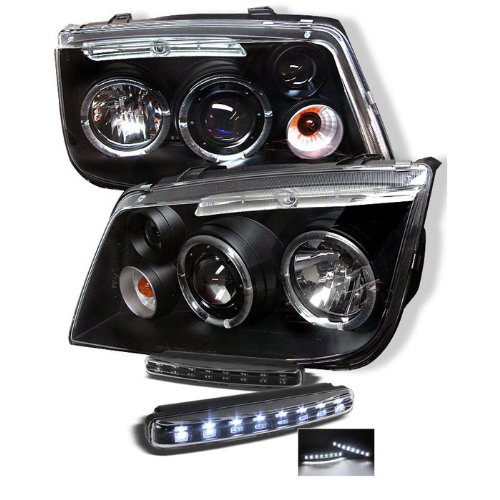 Headlight Assemblies Carpart4u PRO-YD-VJ99-HL-BK+8LED-BK