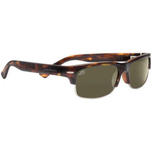 Serengeti Vasio Adult Polarized Classics Sunglasses - Dark Tortoise/555nm / One Size Fits All Goggles Serengeti Eyewear 7376-AMA