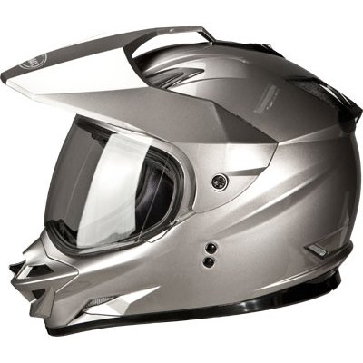 GMAX GM11D Adult Dual Sport Motorcycle Helmet - Titanium / X-Large Helmets Gmax 72-7002X-WPS-AMA