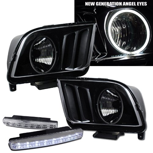 Headlight Bulbs RXMOTOR 02-AZ-FM05-B-RIM+CBL-DRL-8LED-C