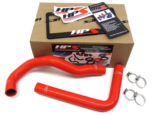 92-99 Lexus SC300 w/ 1JZGTE or 2JZGTE HPS Silicone Radiator Hose Kit Red 93 94 95 96 97 98 Radiator HPS SSAG-57-1067-R2