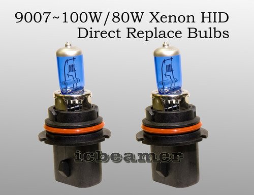 9007/ HB5 100/80W Pair High/ Low Xenon HID White Light Bulbs Headlight Bulbs 9007-HB5-HID-DOT100