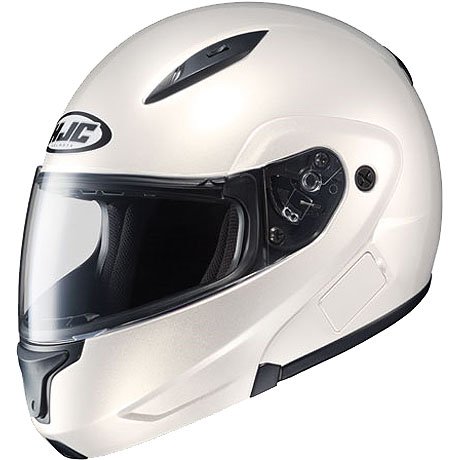 HJC Metallic Men's CL-MAX II Bluetooth On-Road Motorcycle Helmet - Pearl White / Medium Helmets HJC Helmets 972-133-SU-FBA