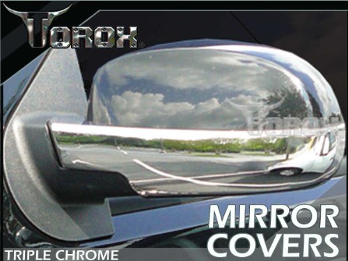 2007-2012 Chevy Tahoe Chrome Mirror Covers - Top Half Coverage Mirrors Elite Spoilers MC0718