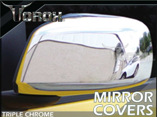 2005-2012 Nissan Frontier Chrome Mirror Covers - Full Coverage Mirrors Elite Spoilers MC1450